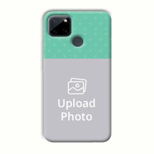 Green Hearts Customized Printed Back Cover for Realme C21Y
