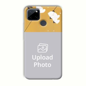 Flowers Background Customized Printed Back Cover for Realme C21Y