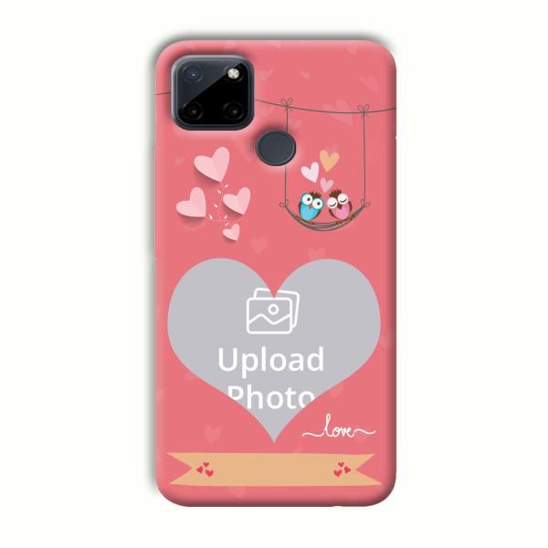 Love Birds Design Customized Printed Back Cover for Realme C21Y