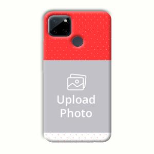 Red White Customized Printed Back Cover for Realme C21Y