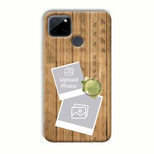 Wooden Photo Collage Customized Printed Back Cover for Realme C21Y