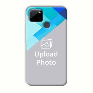 Bluish Patterns Customized Printed Back Cover for Realme C21Y