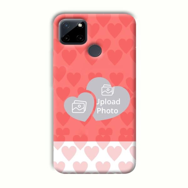 2 Hearts Customized Printed Back Cover for Realme C21Y