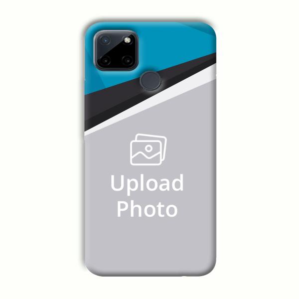 Blue Black Customized Printed Back Cover for Realme C21Y