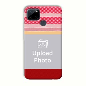 Red Pink Design Customized Printed Back Cover for Realme C21Y
