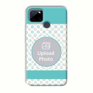 Blue Flowers Customized Printed Back Cover for Realme C21Y