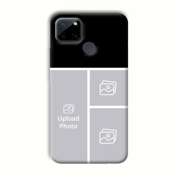 White Lines Customized Printed Back Cover for Realme C21Y