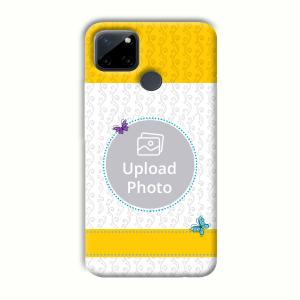 Butterflies & Yellow Customized Printed Back Cover for Realme C21Y