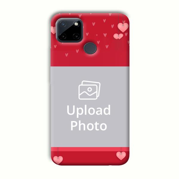 Red Pink  Customized Printed Back Cover for Realme C21Y