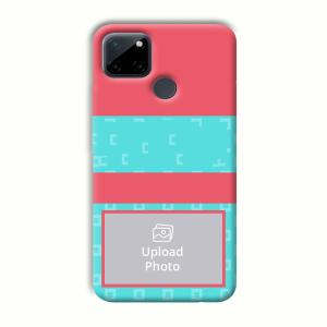 Bluish Pattern Customized Printed Back Cover for Realme C21Y