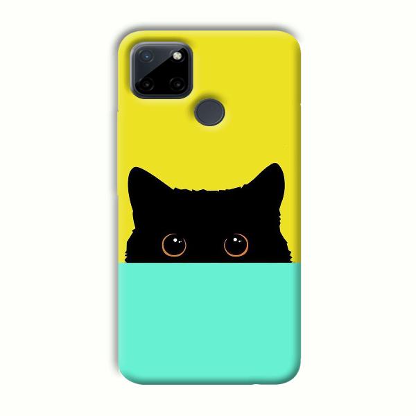 Black Cat Phone Customized Printed Back Cover for Realme C21Y