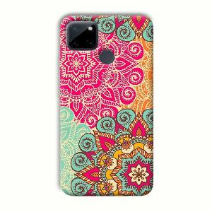 Floral Design Phone Customized Printed Back Cover for Realme C21Y
