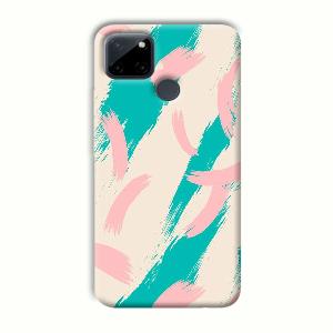 Pinkish Blue Phone Customized Printed Back Cover for Realme C21Y