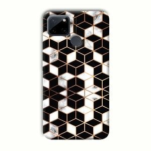 Black Cubes Phone Customized Printed Back Cover for Realme C21Y