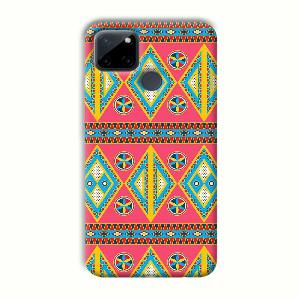 Colorful Rhombus Phone Customized Printed Back Cover for Realme C21Y