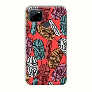 Lines and Leaves Phone Customized Printed Back Cover for Realme C21Y