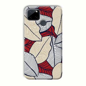 Leafy Pattern Phone Customized Printed Back Cover for Realme C21Y