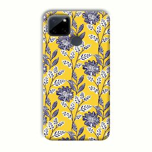 Yellow Fabric Design Phone Customized Printed Back Cover for Realme C21Y