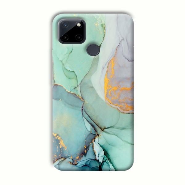 Green Marble Phone Customized Printed Back Cover for Realme C21Y