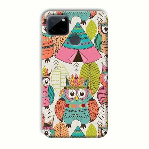 Fancy Owl Phone Customized Printed Back Cover for Realme C21Y