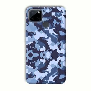 Blue Patterns Phone Customized Printed Back Cover for Realme C21Y