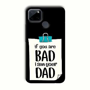 Dad Quote Phone Customized Printed Back Cover for Realme C21Y