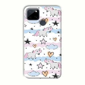 Unicorn Pattern Phone Customized Printed Back Cover for Realme C21Y