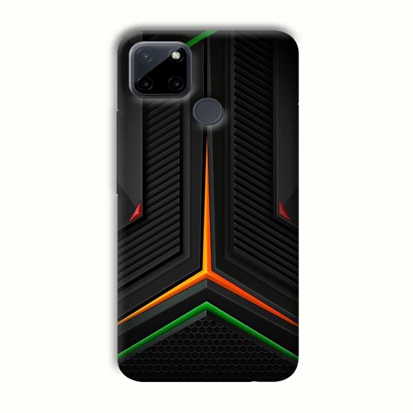 Black Design Phone Customized Printed Back Cover for Realme C21Y
