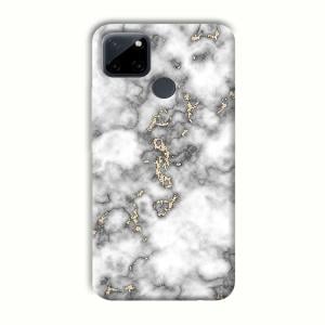 Grey White Design Phone Customized Printed Back Cover for Realme C21Y