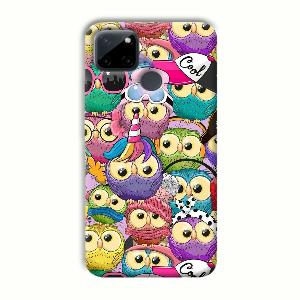 Colorful Owls Phone Customized Printed Back Cover for Realme C21Y