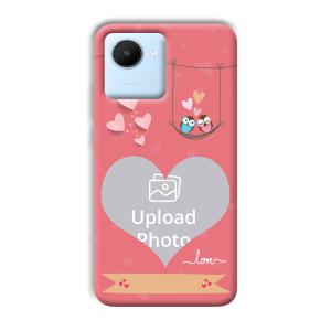 Love Birds Design Customized Printed Back Cover for Realme C30