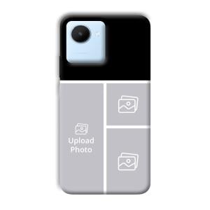 White Lines Customized Printed Back Cover for Realme C30
