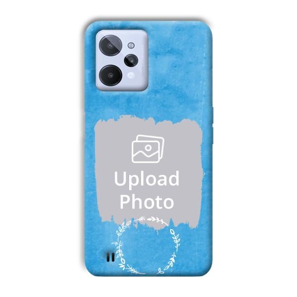 Blue Design Customized Printed Back Cover for Realme C31