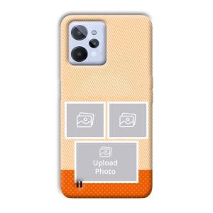 Orange Background Customized Printed Back Cover for Realme C31