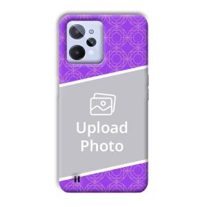 Purple Design Customized Printed Back Cover for Realme C31
