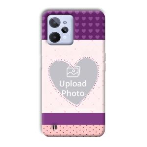 Purple Hearts Customized Printed Back Cover for Realme C31