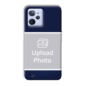 Blue White Customized Printed Back Cover for Realme C31