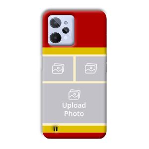 Red Yellow Collage Customized Printed Back Cover for Realme C31