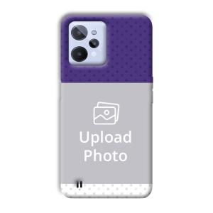 Blue White Dots Customized Printed Back Cover for Realme C31