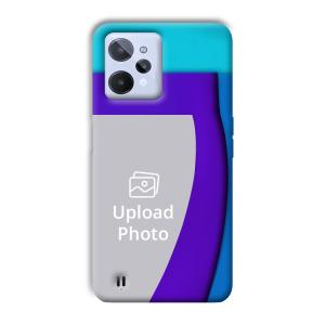 Blue Waves Customized Printed Back Cover for Realme C31