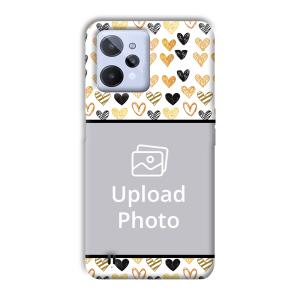 Small Hearts Customized Printed Back Cover for Realme C31