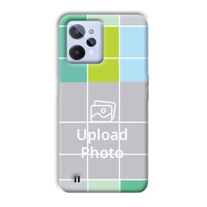 Grid Customized Printed Back Cover for Realme C31