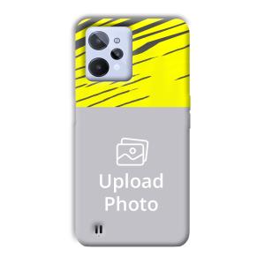 Yellow Lines Customized Printed Back Cover for Realme C31