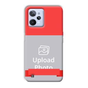 Red Design Customized Printed Back Cover for Realme C31