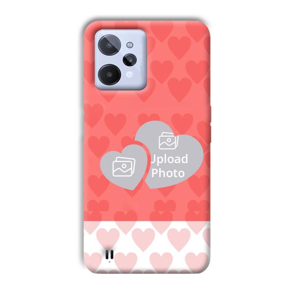 2 Hearts Customized Printed Back Cover for Realme C31