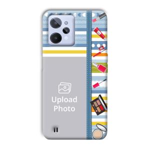 Makeup Theme Customized Printed Back Cover for Realme C31