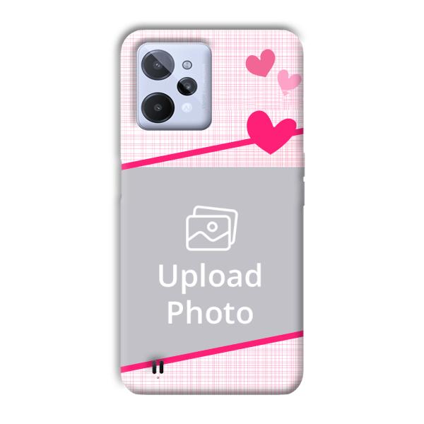 Pink Check Customized Printed Back Cover for Realme C31