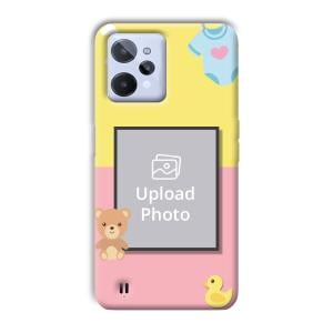 Teddy Bear Baby Design Customized Printed Back Cover for Realme C31