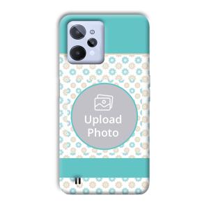 Blue Flowers Customized Printed Back Cover for Realme C31