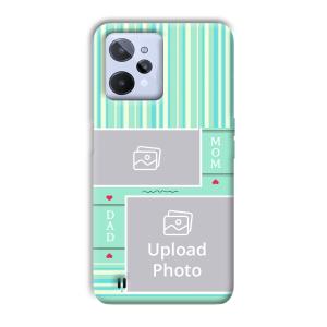 Mom Dad Customized Printed Back Cover for Realme C31